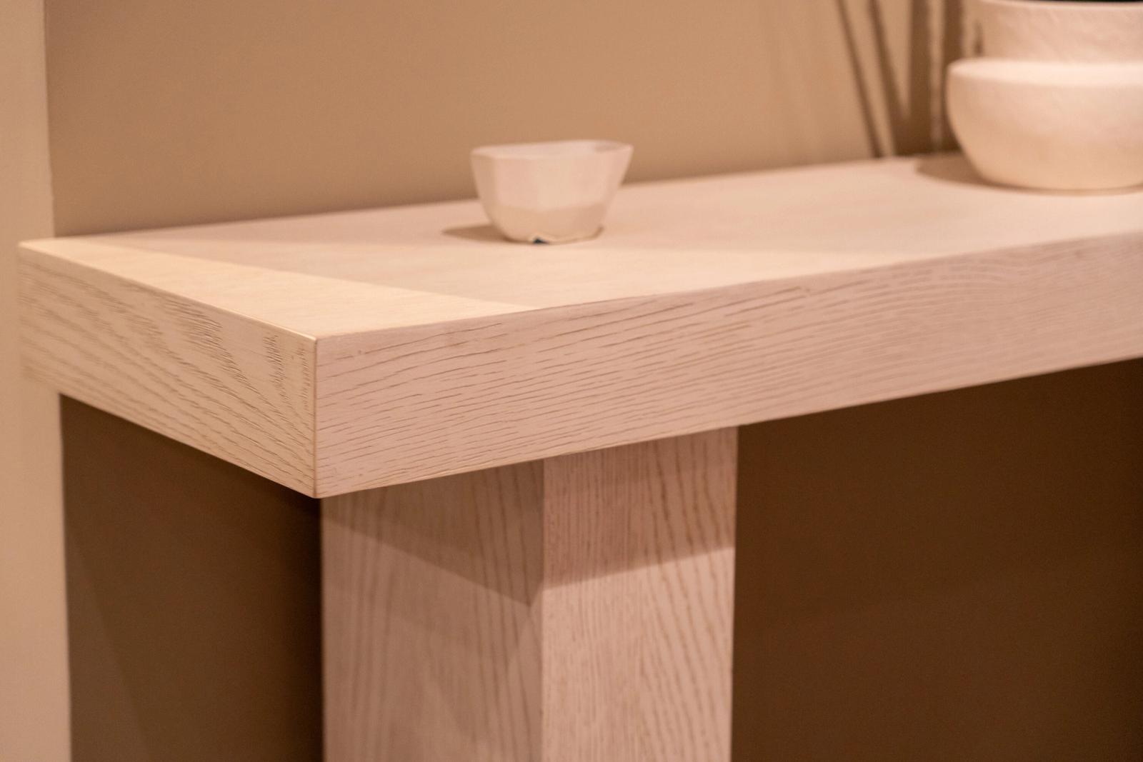 Hooker console table, 150 x 35cm, top and leg