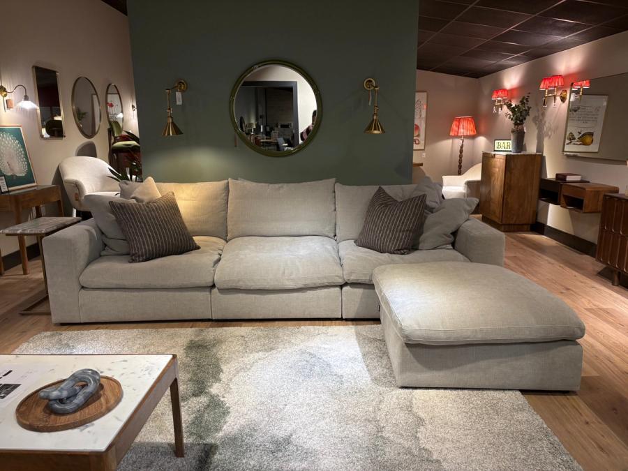Abode - Lazy Large Sofa and Footstool, view 1