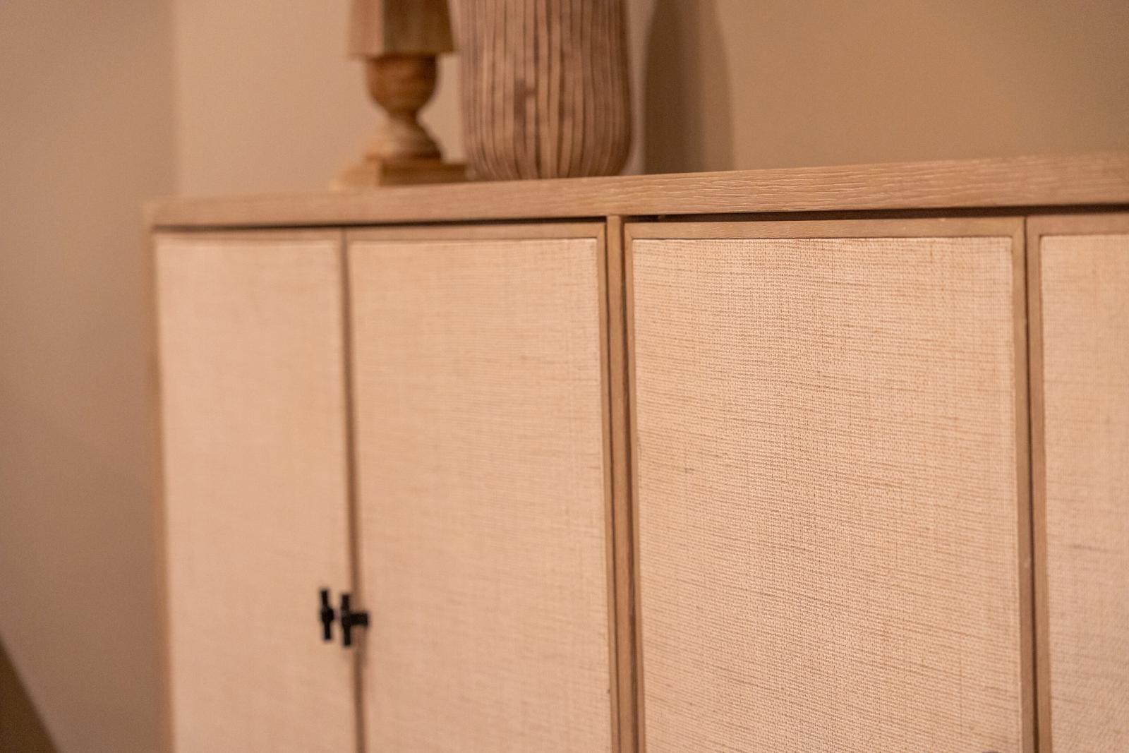 Hooker four-door sideboard, 180cm, door and handle