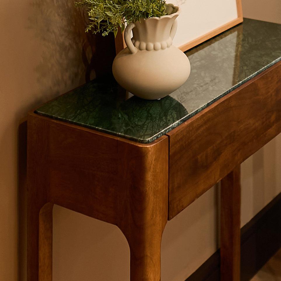 Oriana B - Delphi Console Table (Green Marble), view 2