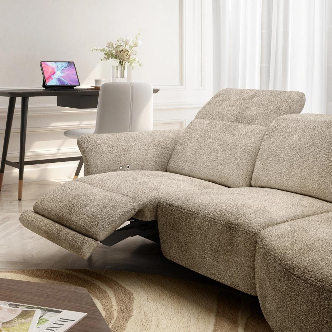 Natuzzi - C300 Corner sofa with one electric, view 3