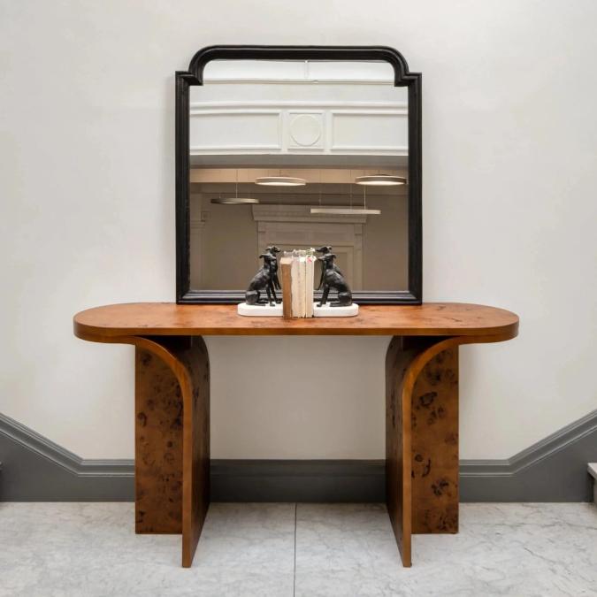 Oriana B - Gosford Burl Console Table, view 1