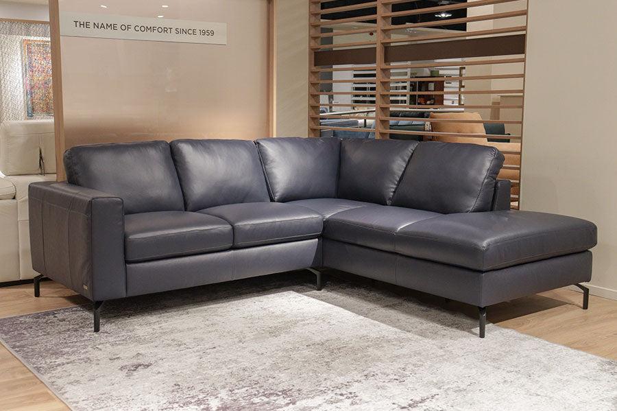 B845 - Corner Leather Sofa