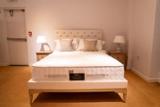 Toulon 5ft bed and lockers, from the front