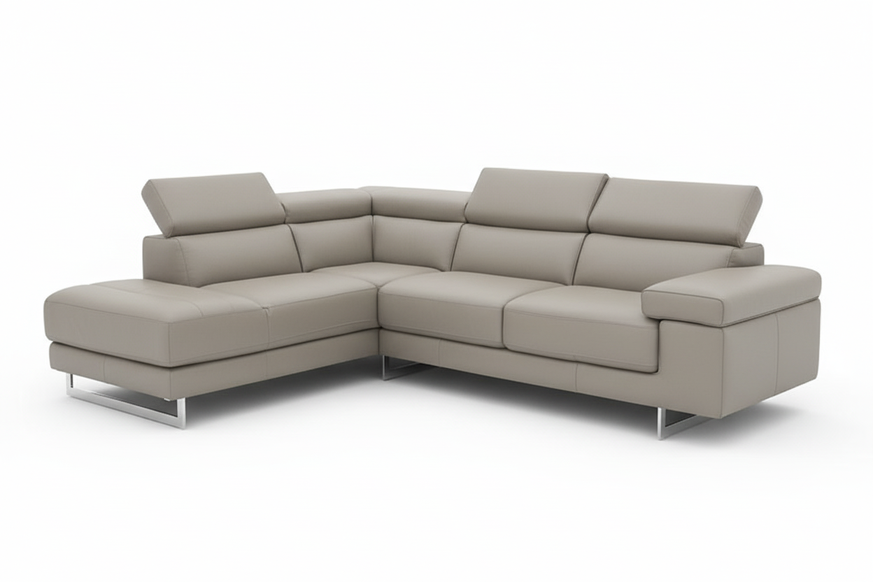 B619 - Corner Leather Sofa