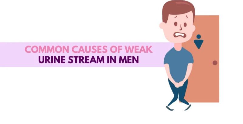 Urine stream in men