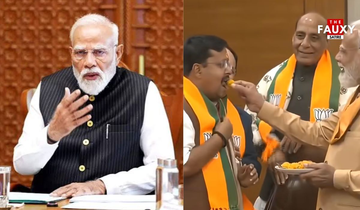 Modi Govt Celebrates 7.8% GDP Growth with Sugar-Free Sweets