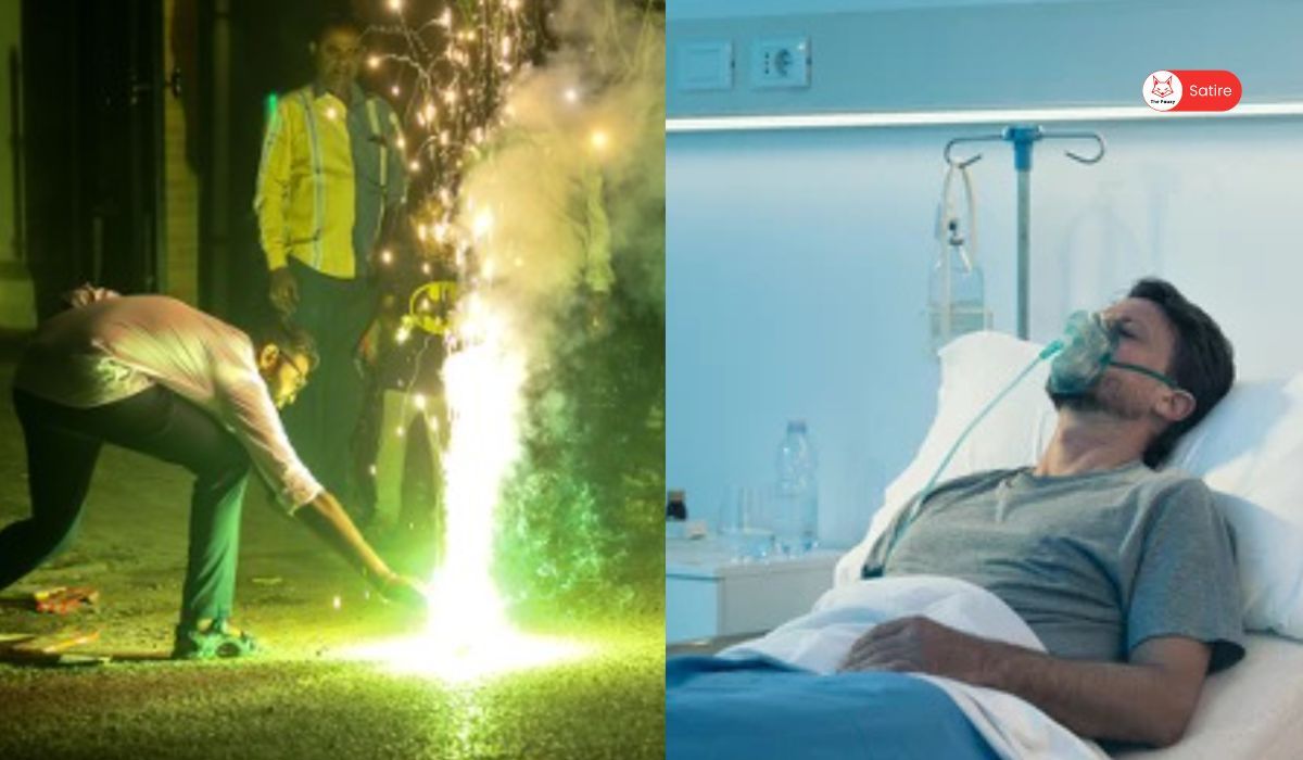 Cracker Enthusiast Hospitalized After Holding His Cough to Prove There’s No Pollution From Crackers