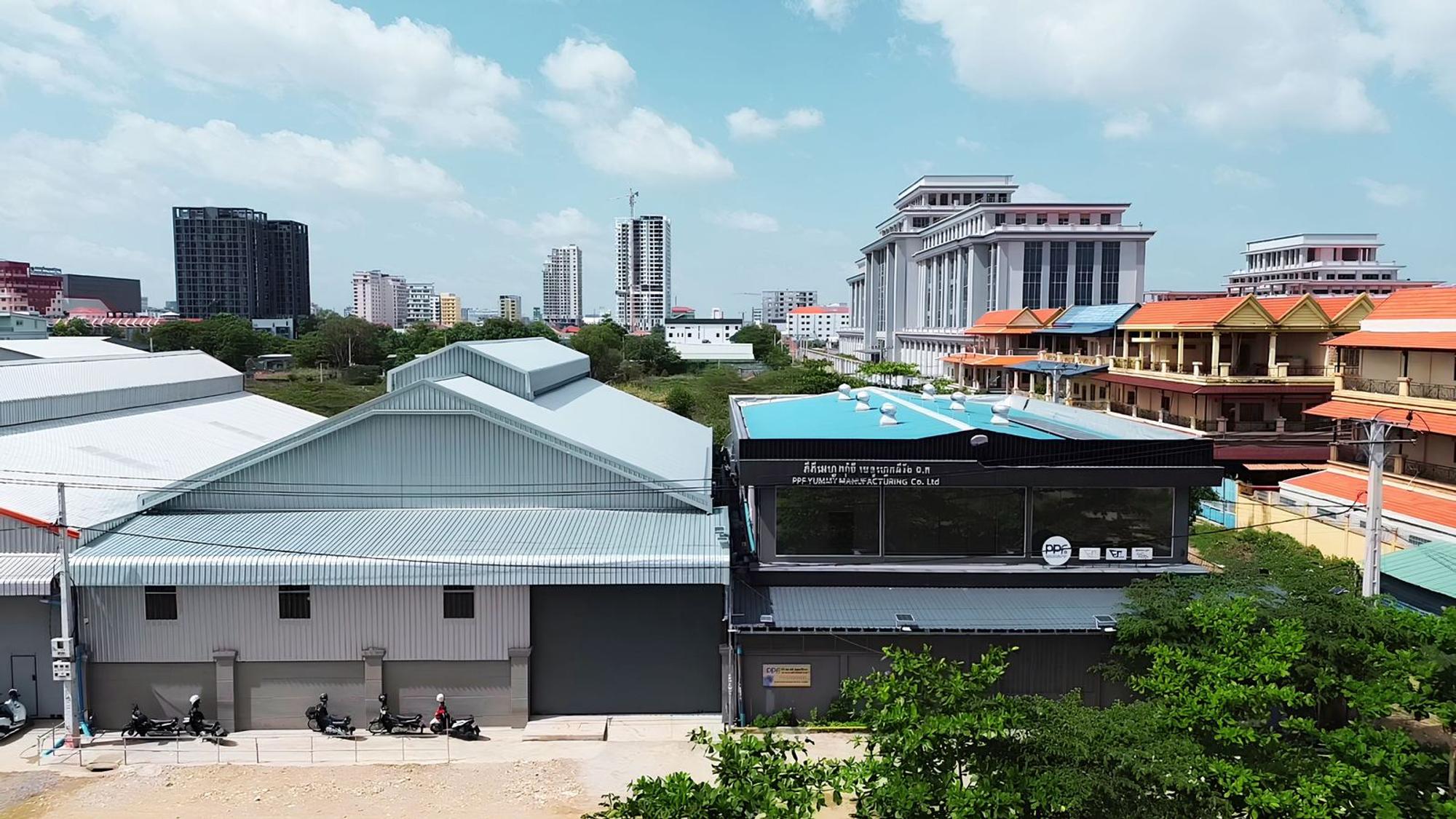 Aerial view of the PPF Yummy factory