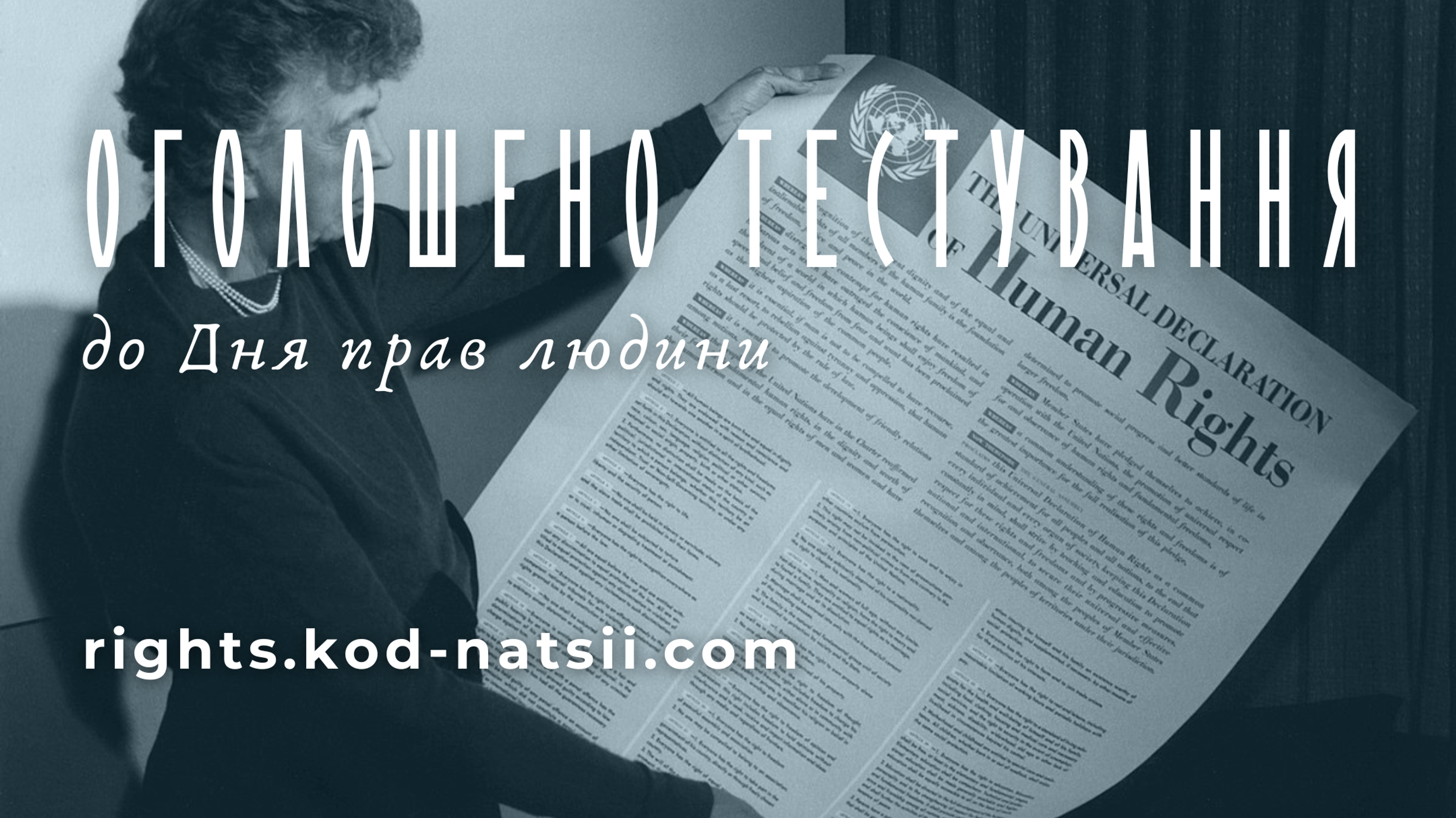  Тестування до Дня прав людини