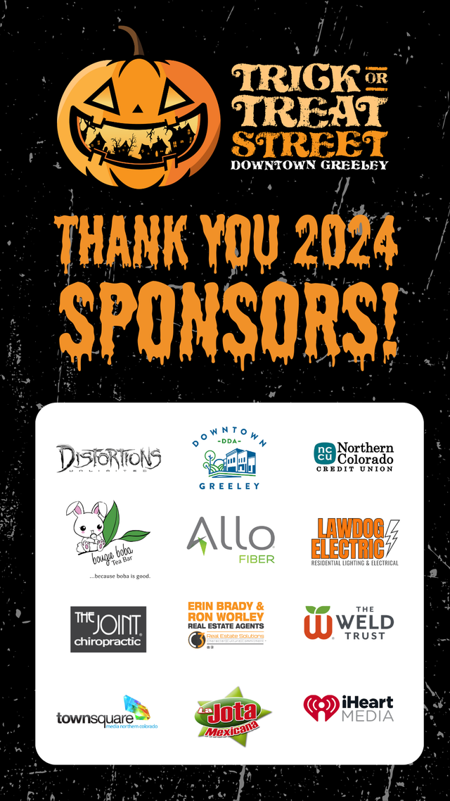 Thank you 2024 Trick or Treat Street Sponsors