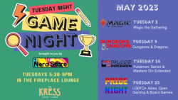 Tuesday Night Game Night @ The Kress Cinema & Lounge