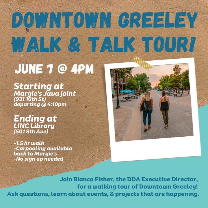 Downtown Greeley Walk & Talk Tour with Bianca Fisher, DDA Executive Director @ Margie's Java Joint