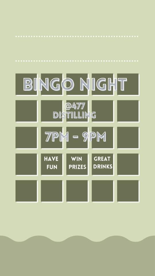 Bingo Night @ 477 Distilling
