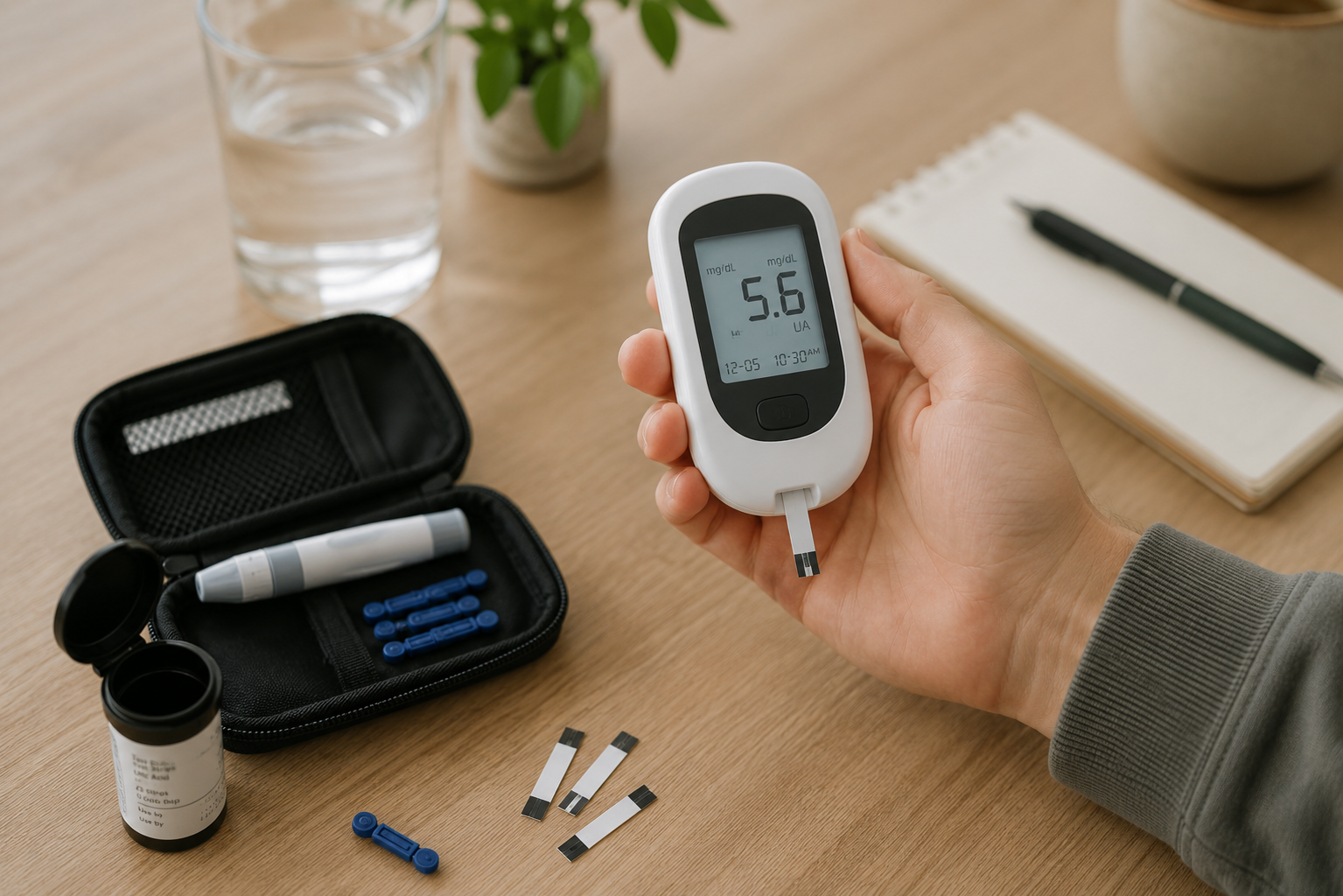 Uric acid meter of gout patient