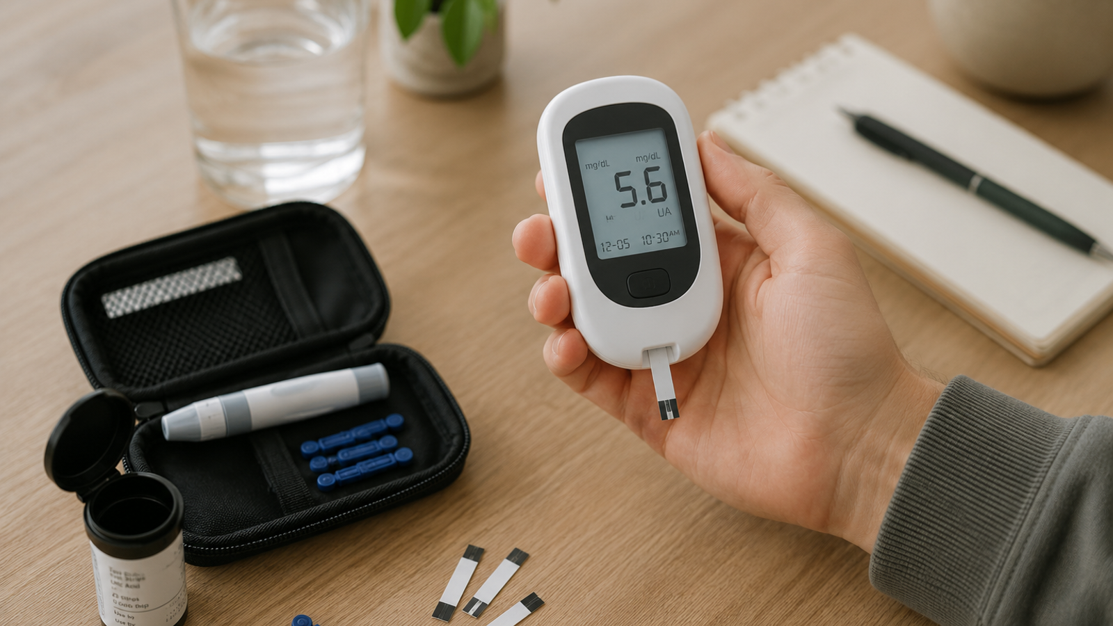 Uric acid meter of gout patient