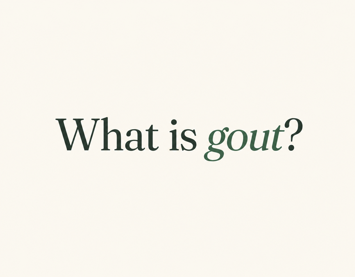 what is gout?