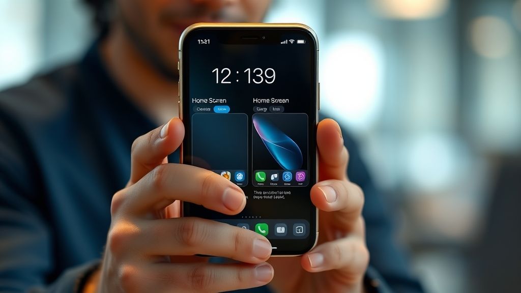 آبل تختبر خيارين جديدين لتخصيص الشاشة الرئيسية في iOS 27