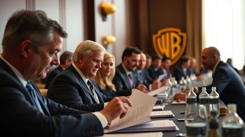مساهمو وارنر براذرز ديسكفري يوافقون على الاندماج مع باراماونت سكاي دانس بقيمة 110 مليارات دولار