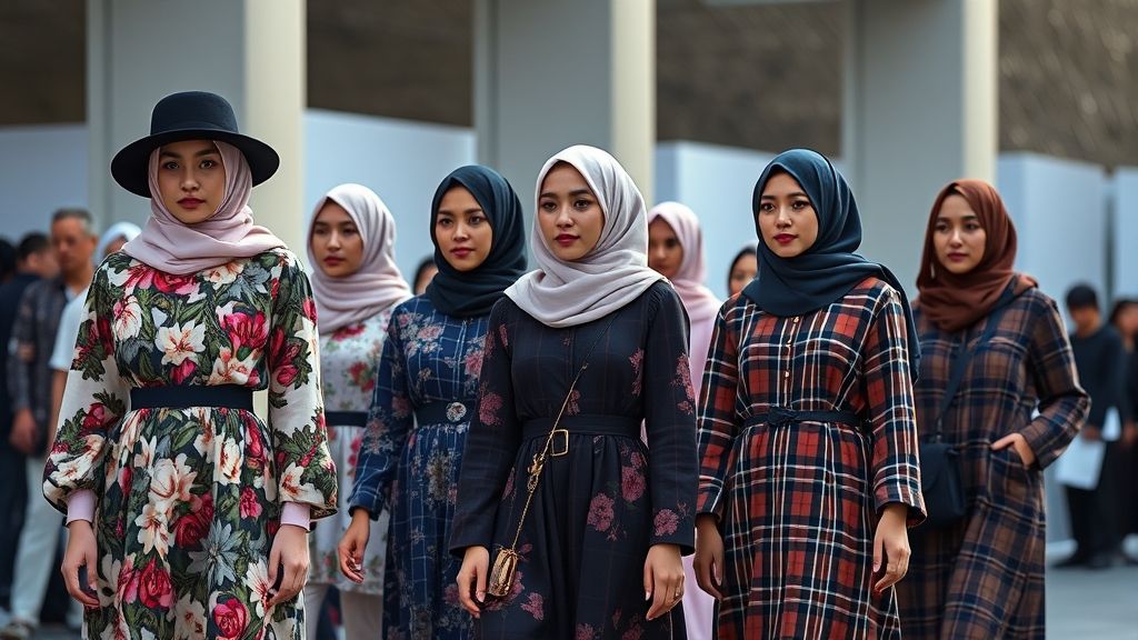 الحجاب مع القبعة: مصممات مسلمات يعرضن فساتين مزهرة وأزياء شارع مربعة في باريس
