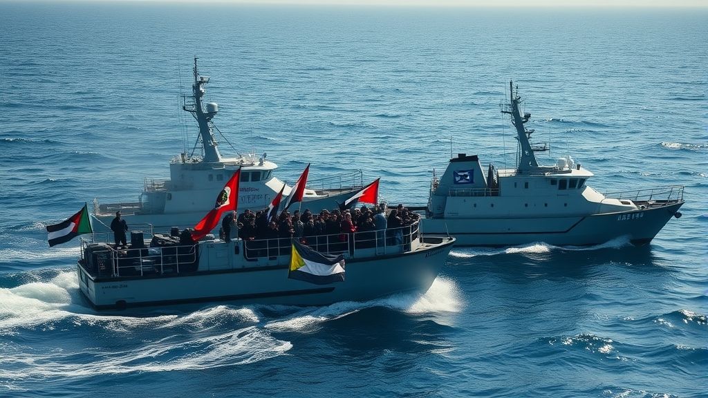 إسرائيل تعترض أسطول غزة قرب كريت وتحتجز 175 ناشطًا