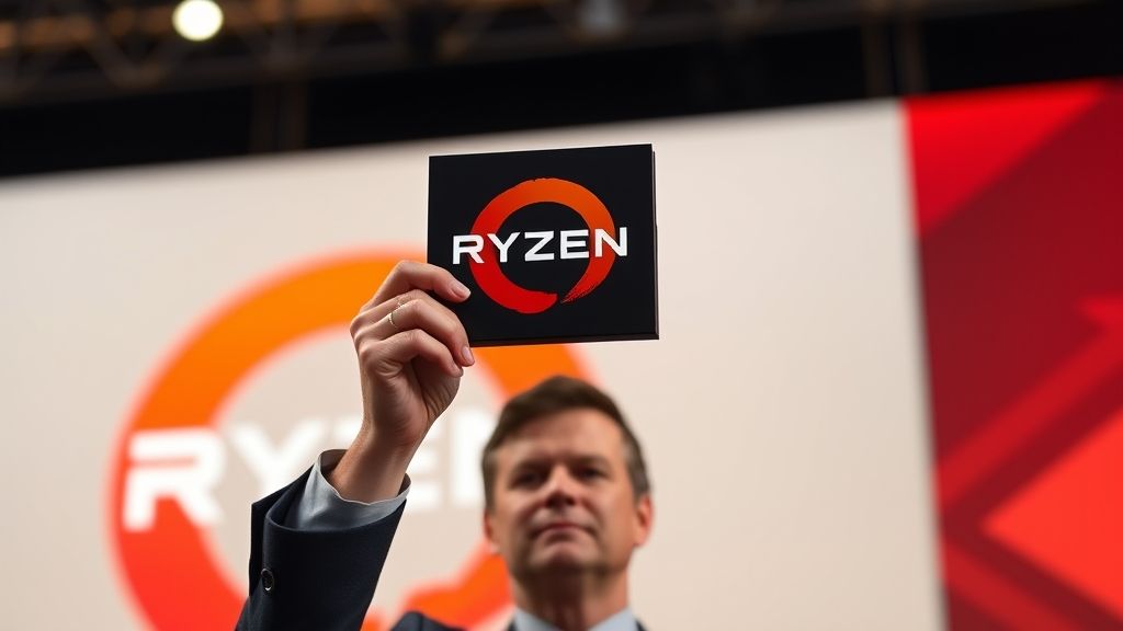 أسهم AMD تقفز مع إطلاق معالج Ryzen 9 9950X3D2 Dual Edition