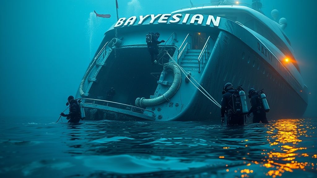 تحقيقات: غرق اليخت الفاخر Bayesian لم يحدث بسبب العاصفة