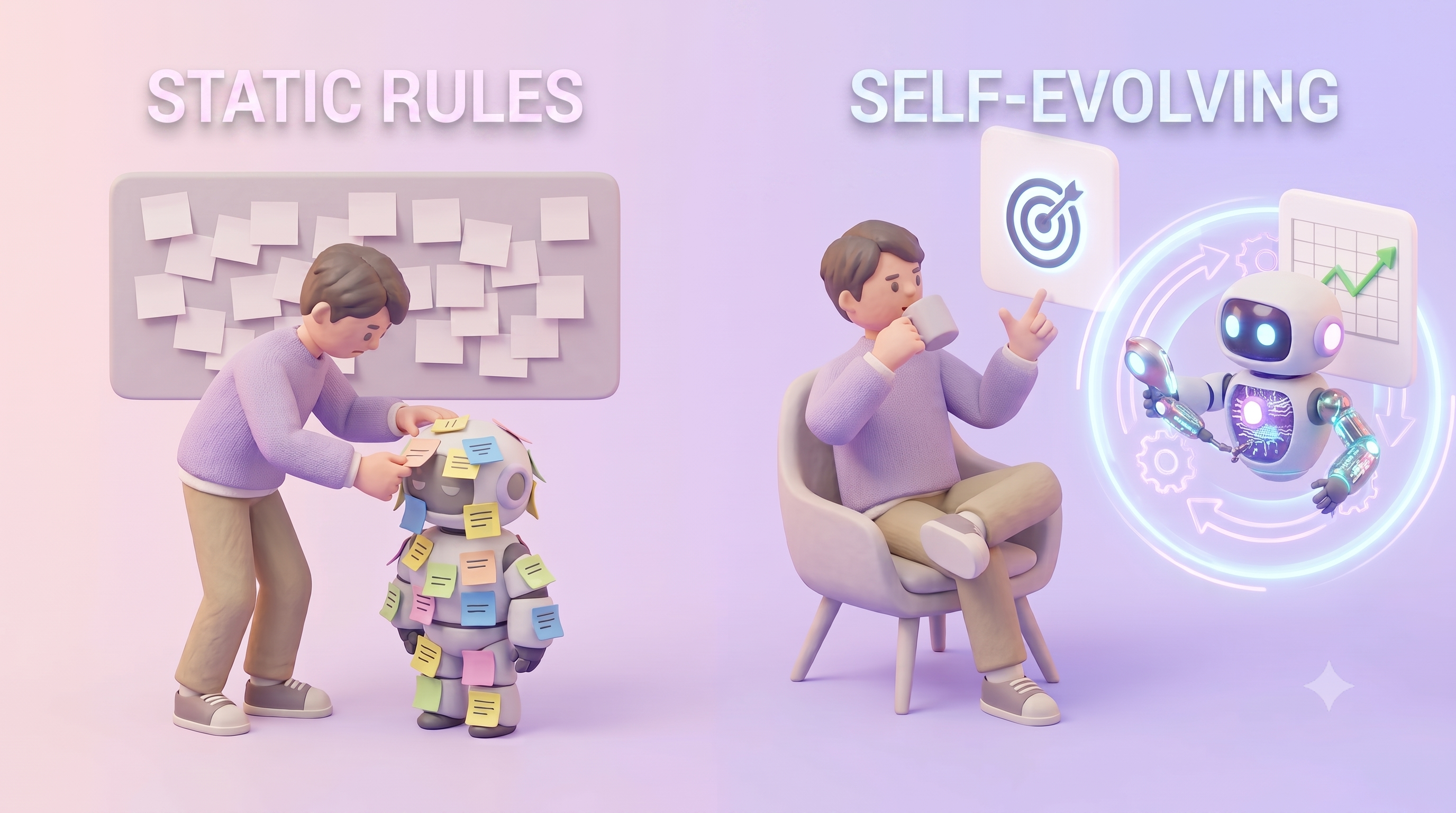 AI 에이전트는 스스로 진화할 수 있을까? 시키는 시대에서 맡기는 시대로 / 프롬프트 엔지니어링에서 self-evolving agent까지