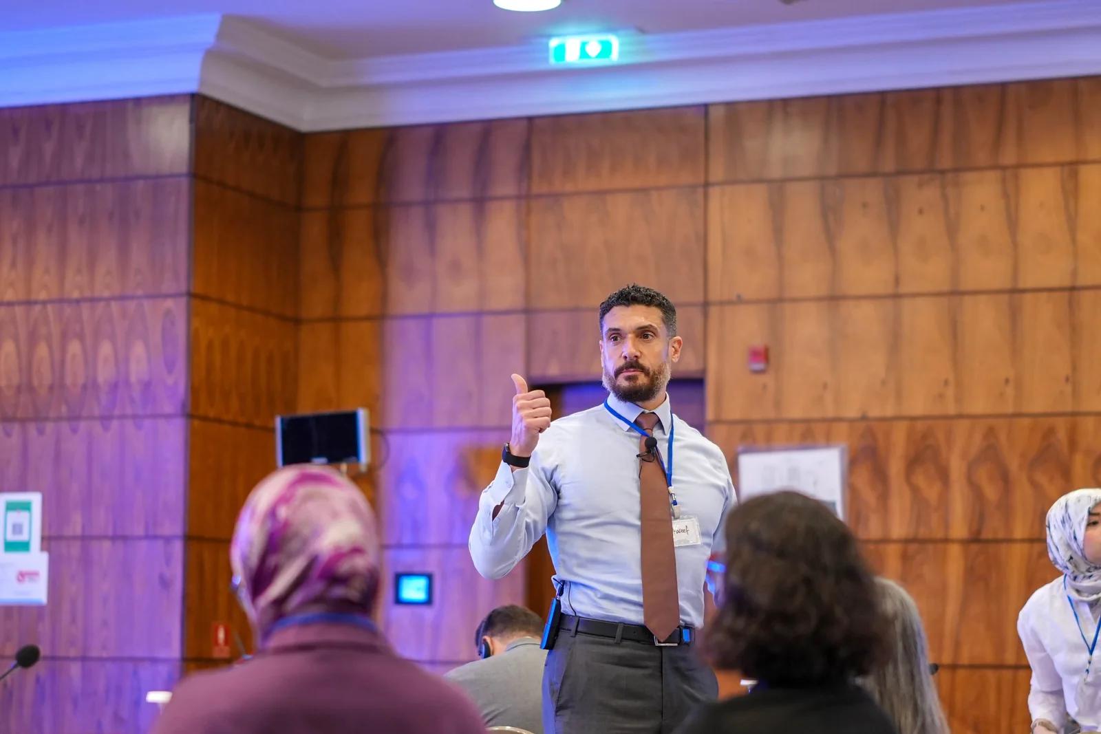 Shareef Khatib facilitating a working session