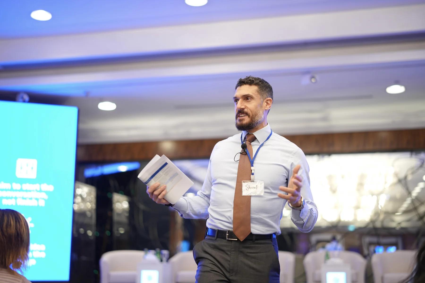 Shareef Samir Khatib facilitating a working session