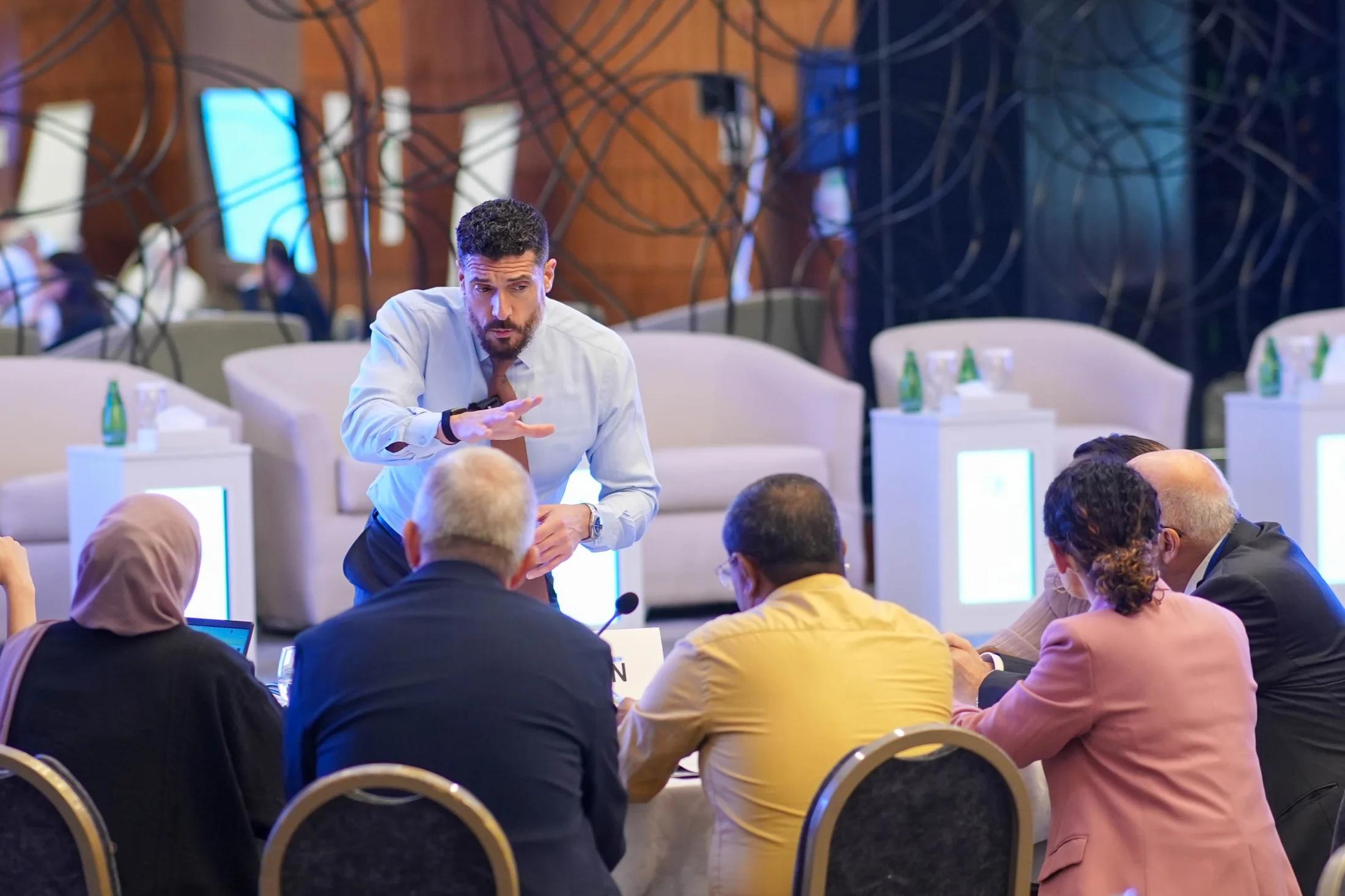 Shareef Khatib facilitating a senior working session