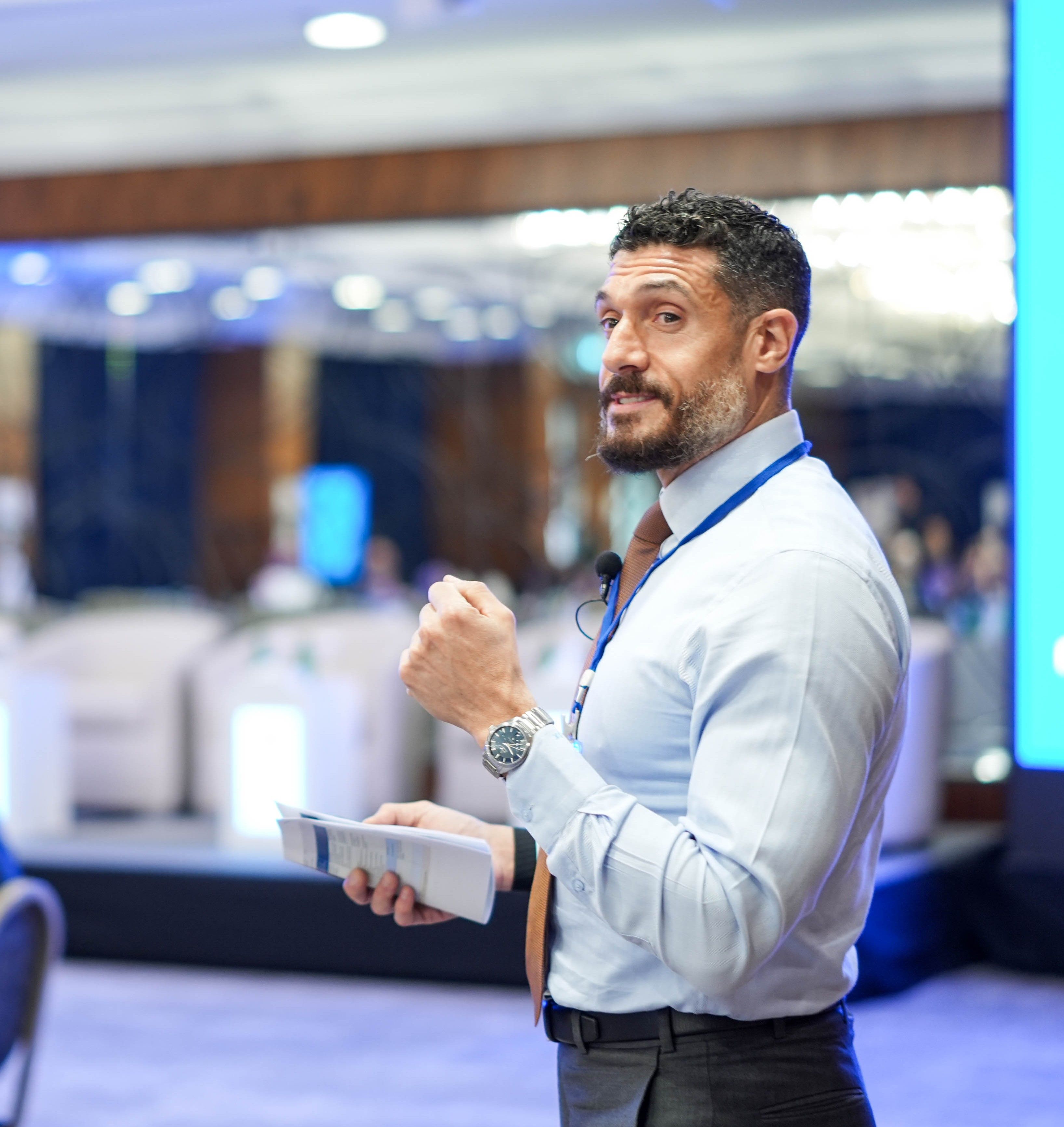 Shareef Khatib engaging participants in a workshop