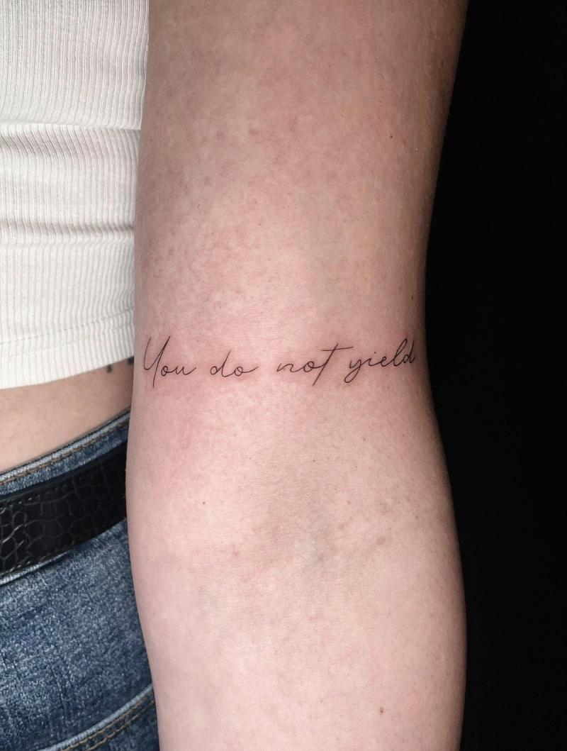 You do not yield