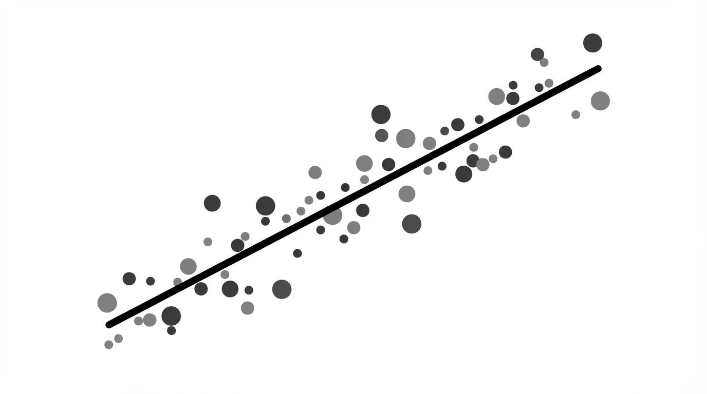 Chart showing the positive correlation between AI mention frequency and relative market share across B2B software categories