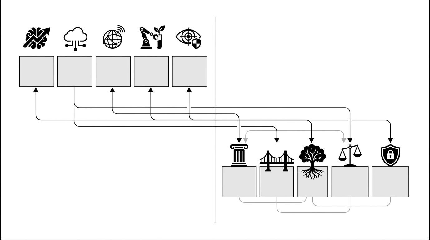 Framework showing five 2027 predictions and the five low-regret bets that pay off across all of them