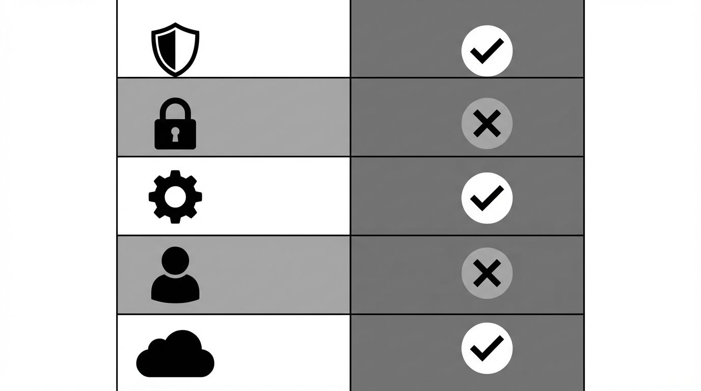 Comparison table showing five free AI visibility methods with columns for coverage, limitations, and upgrade trigger for each