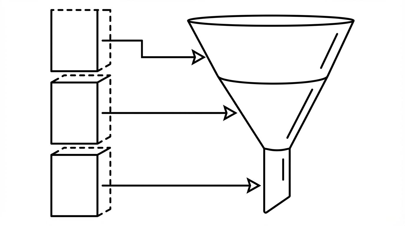 Diagram mapping three AI platforms to buyer funnel stages showing ChatGPT aligned with top-of-funnel awareness content, Gemini with mid-funnel consideration content, and Perplexity with bottom-of-funnel decision content