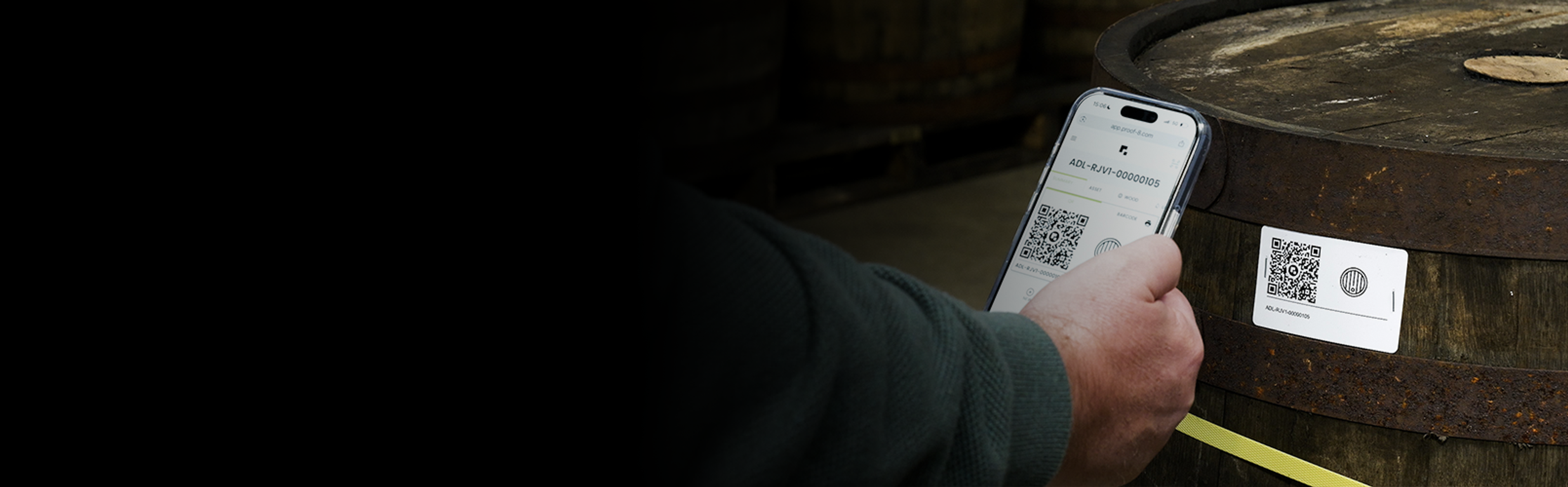 QR codes for cask management