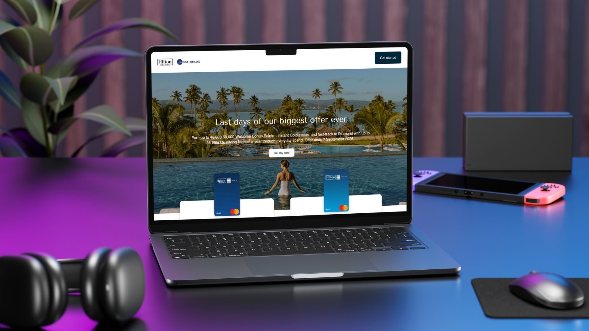 Hilton Honors Debit Card Mockup