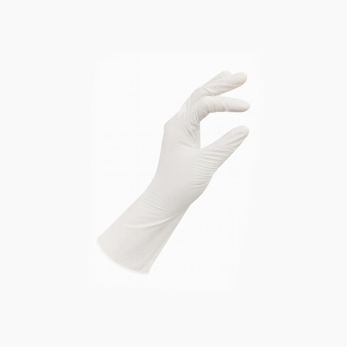 12″(300mm) Cleanroom Nitrile White Glove, Class 100, M5.0g