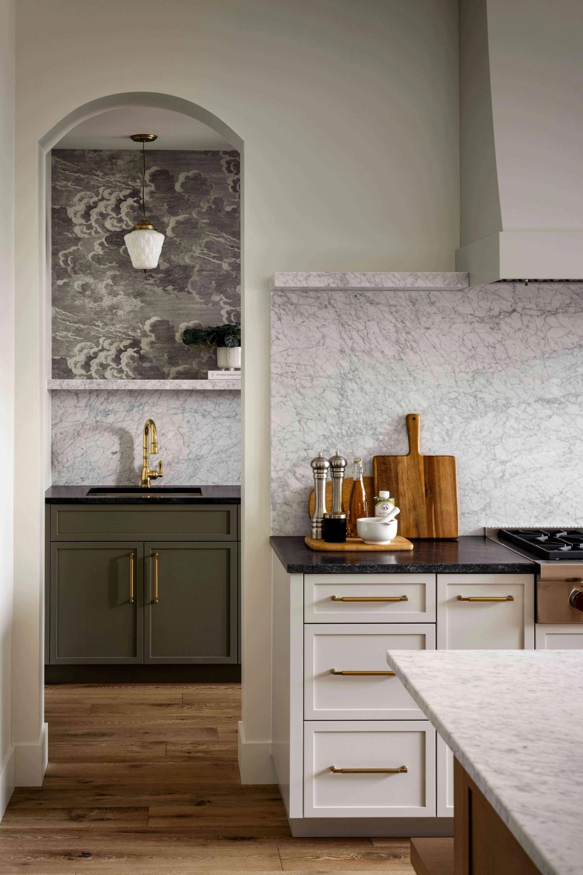 Kitchen in the Bel-Aire Estates home