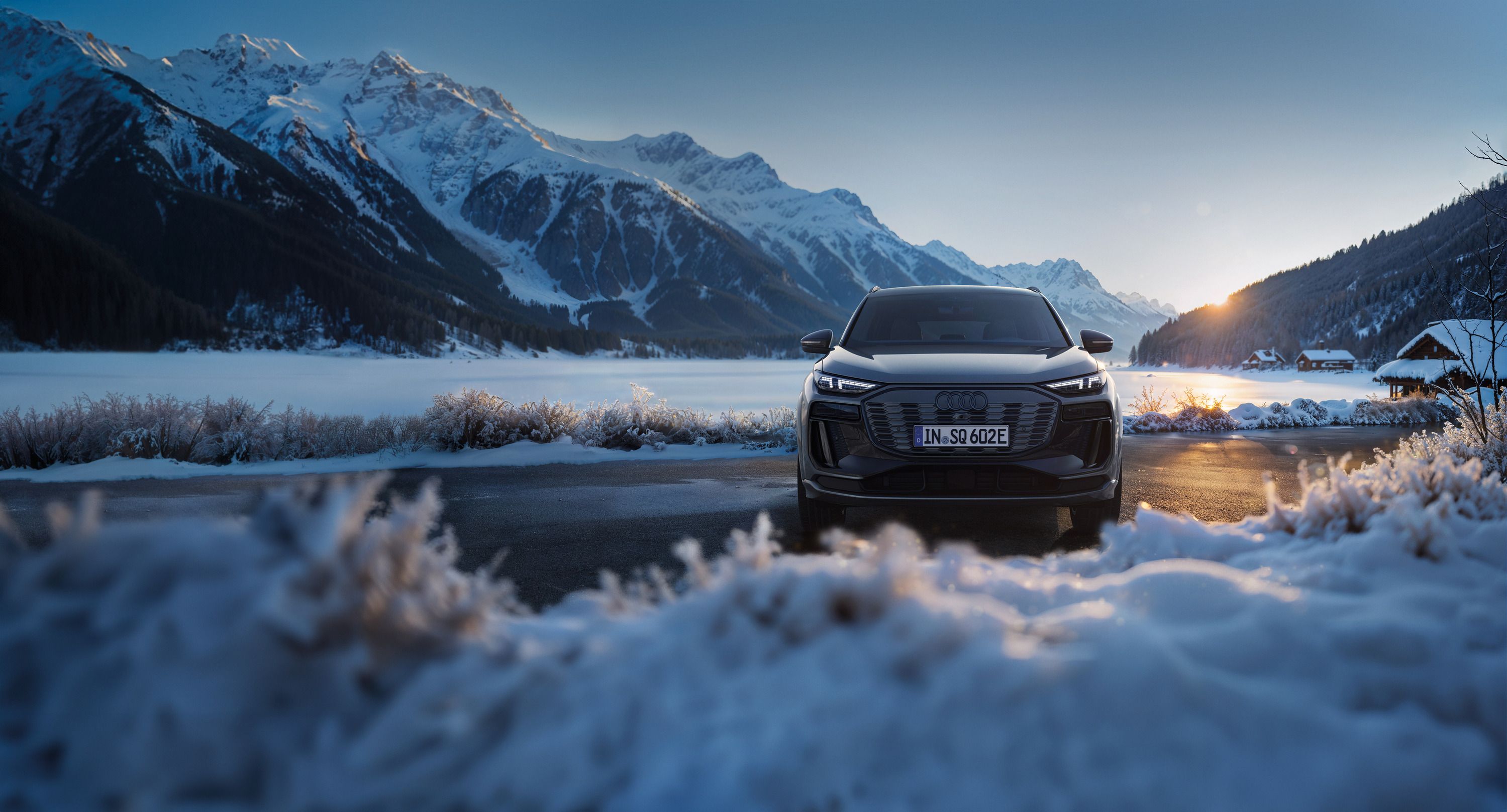 Parkert Q6 Sportback e-tron.