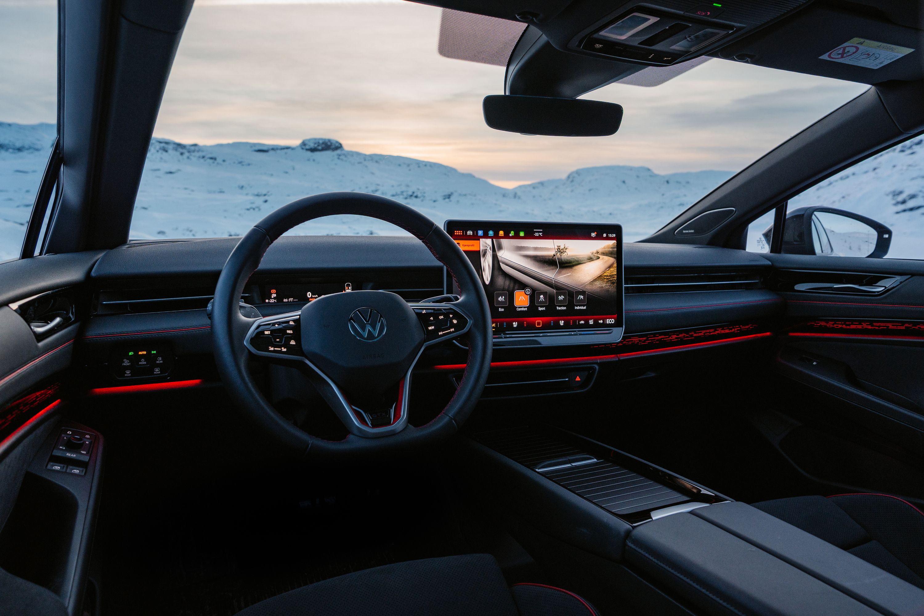 Innvendig bilde av ID.7 GTX.