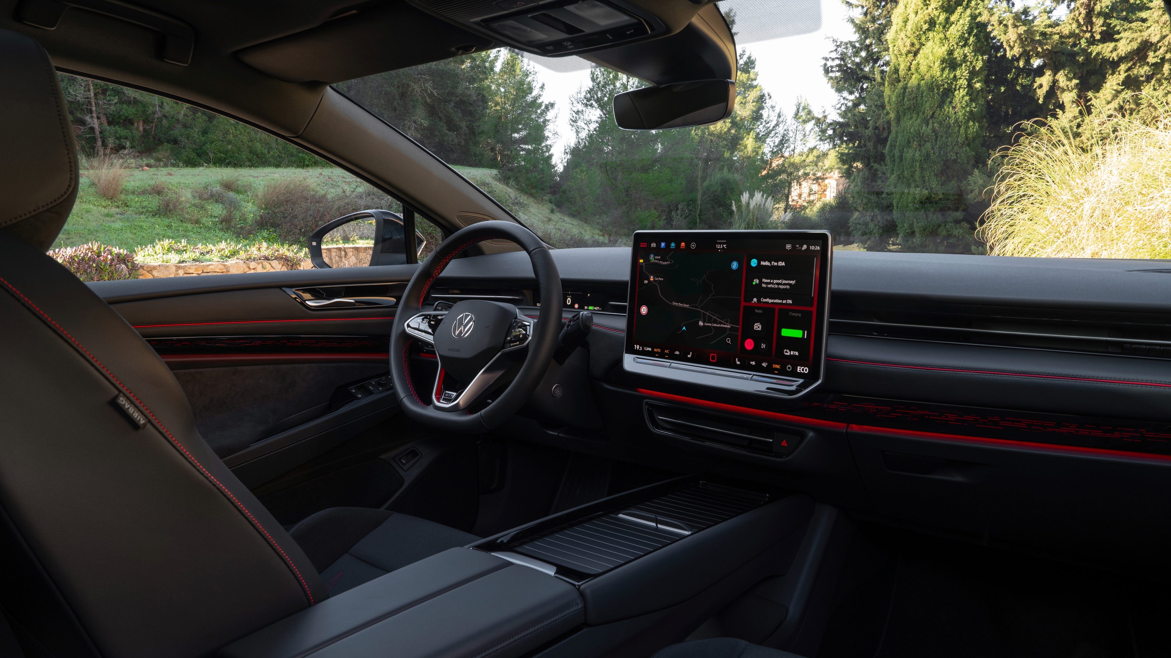 Innvendig bilde av ID.7 GTX.