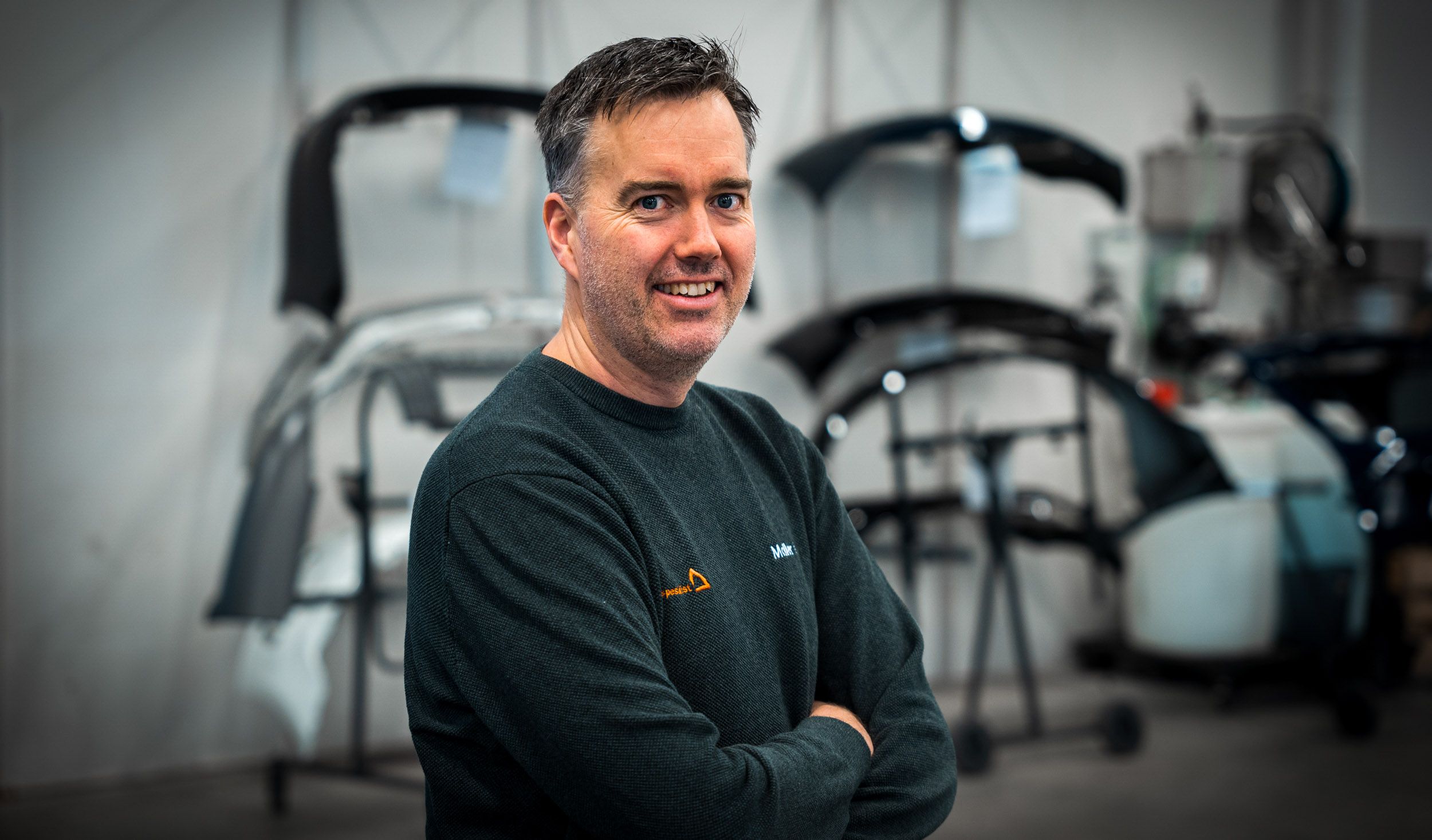 Morten Dyrøy, daglig leder hos Møller Bil Skadesenter i Bergen.