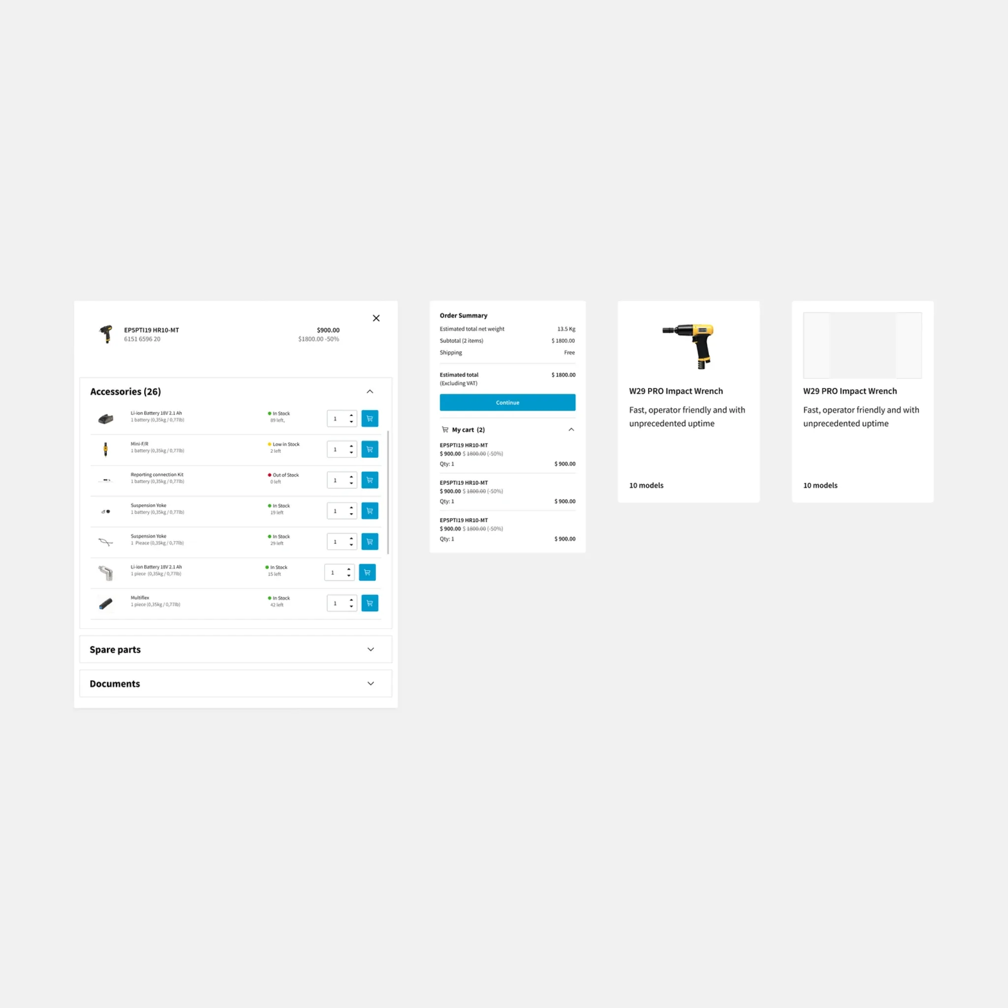 UI-design, kort