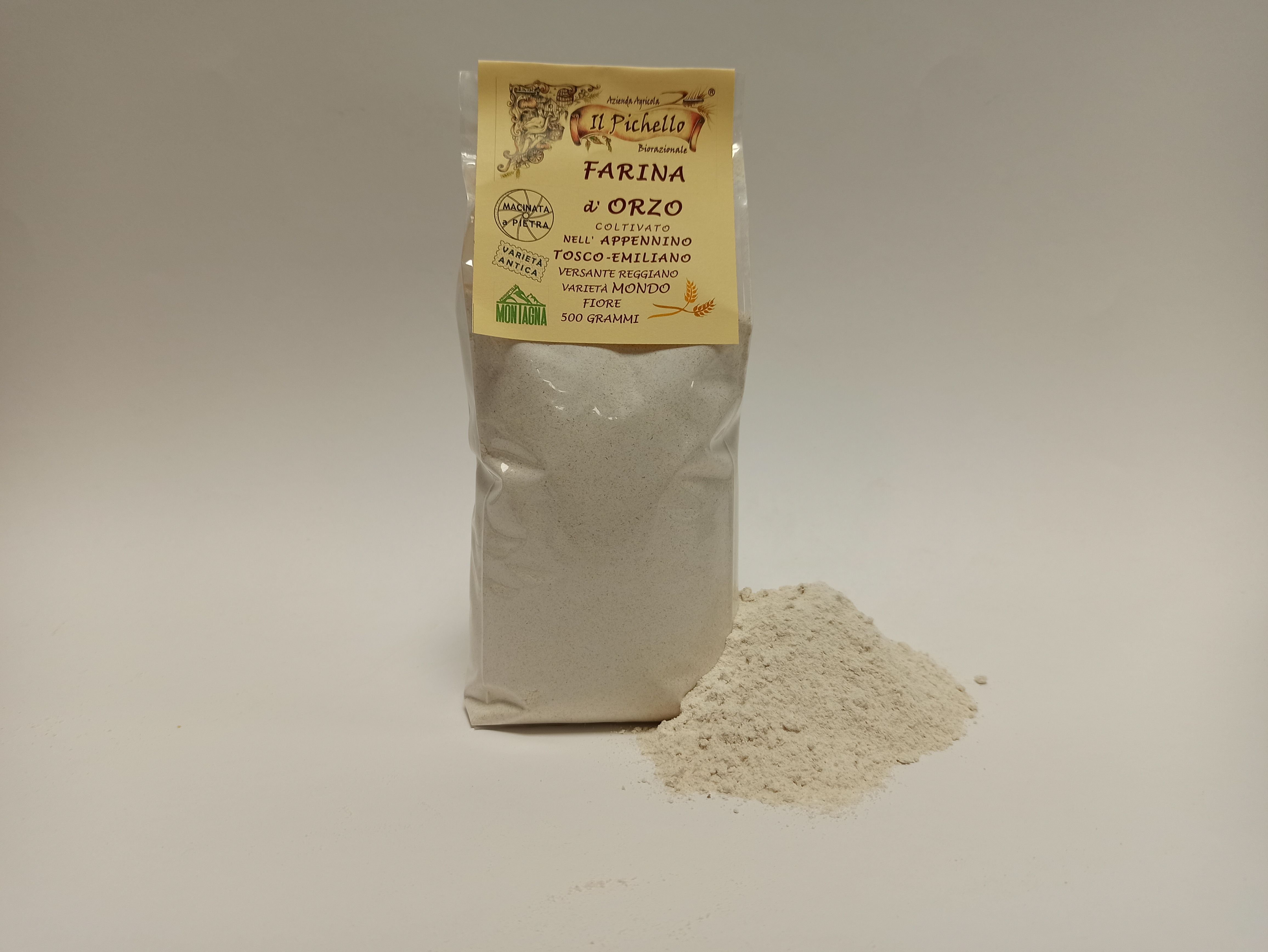 Farina D'orzo biorazionale dell'Azienda Agricola Il Pichello - Cereali E Farine dall'Appennino Reggiano