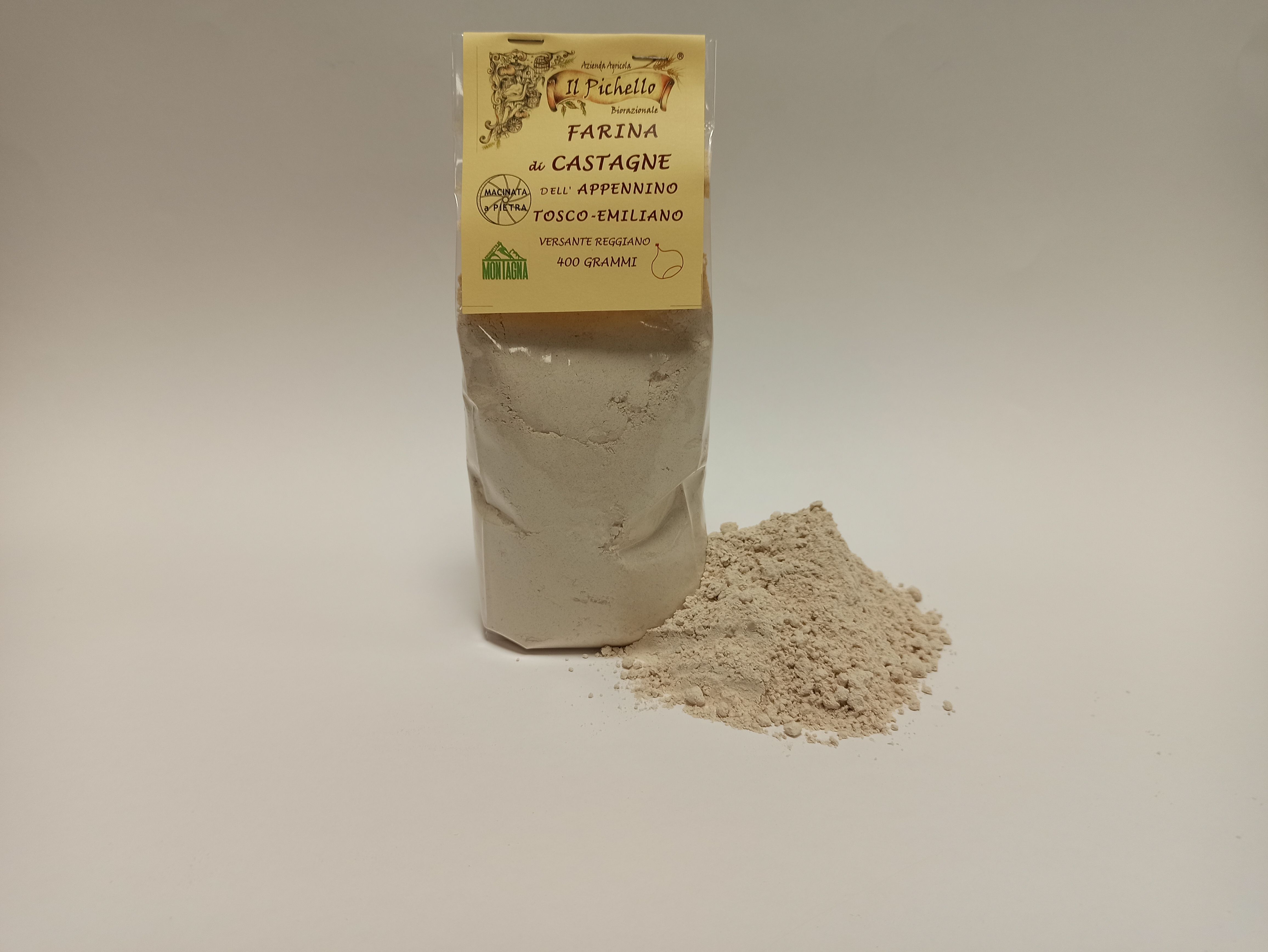 Farina Di Castagne biorazionale dell'Azienda Agricola Il Pichello - Grano Saraceno, Castagne e Farine dall'Appennino Reggiano