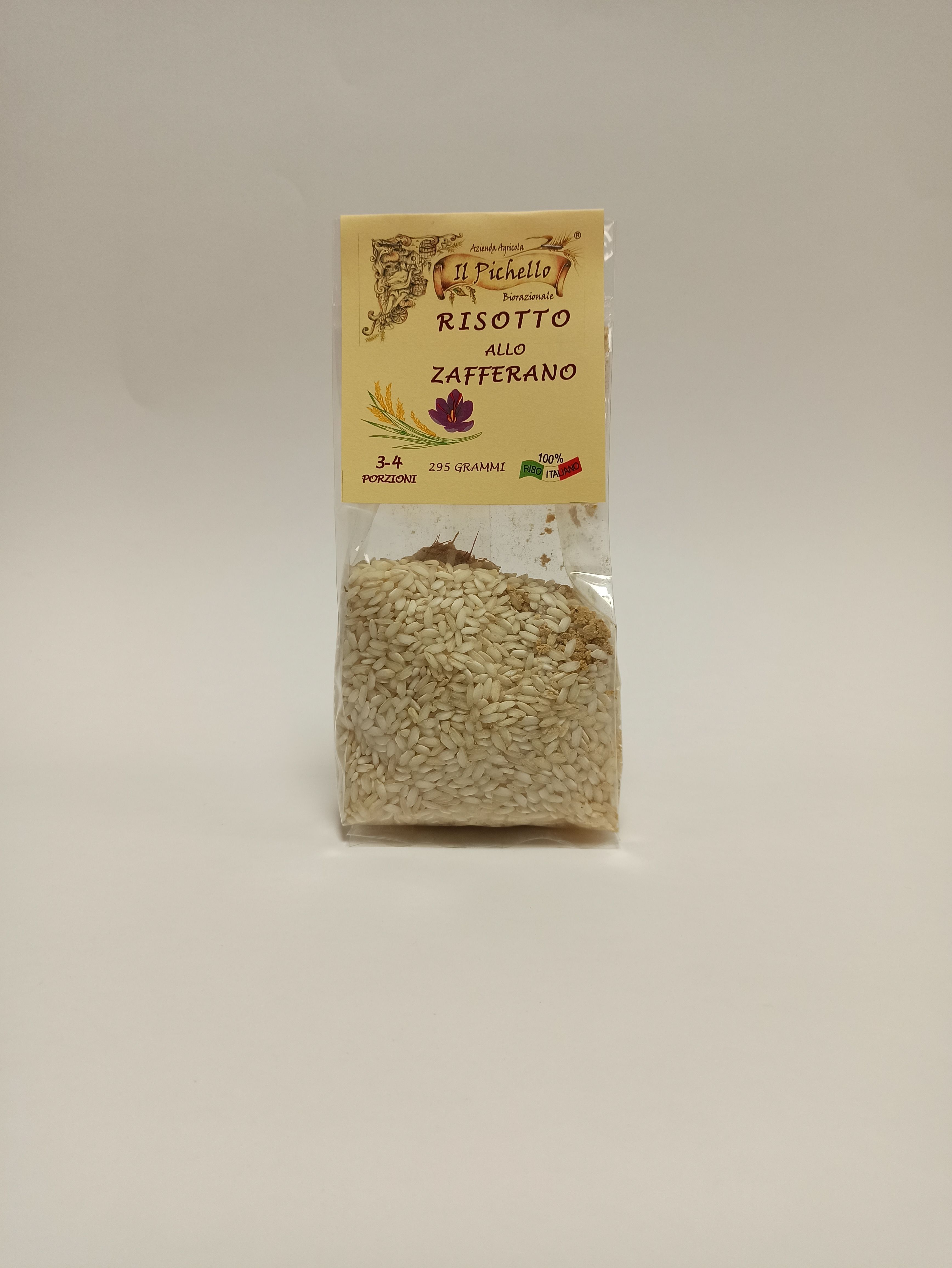 Risotto Allo Zafferano biorazionale dell'Azienda Agricola Il Pichello - Zuppe E Risotti dall'Appennino Reggiano
