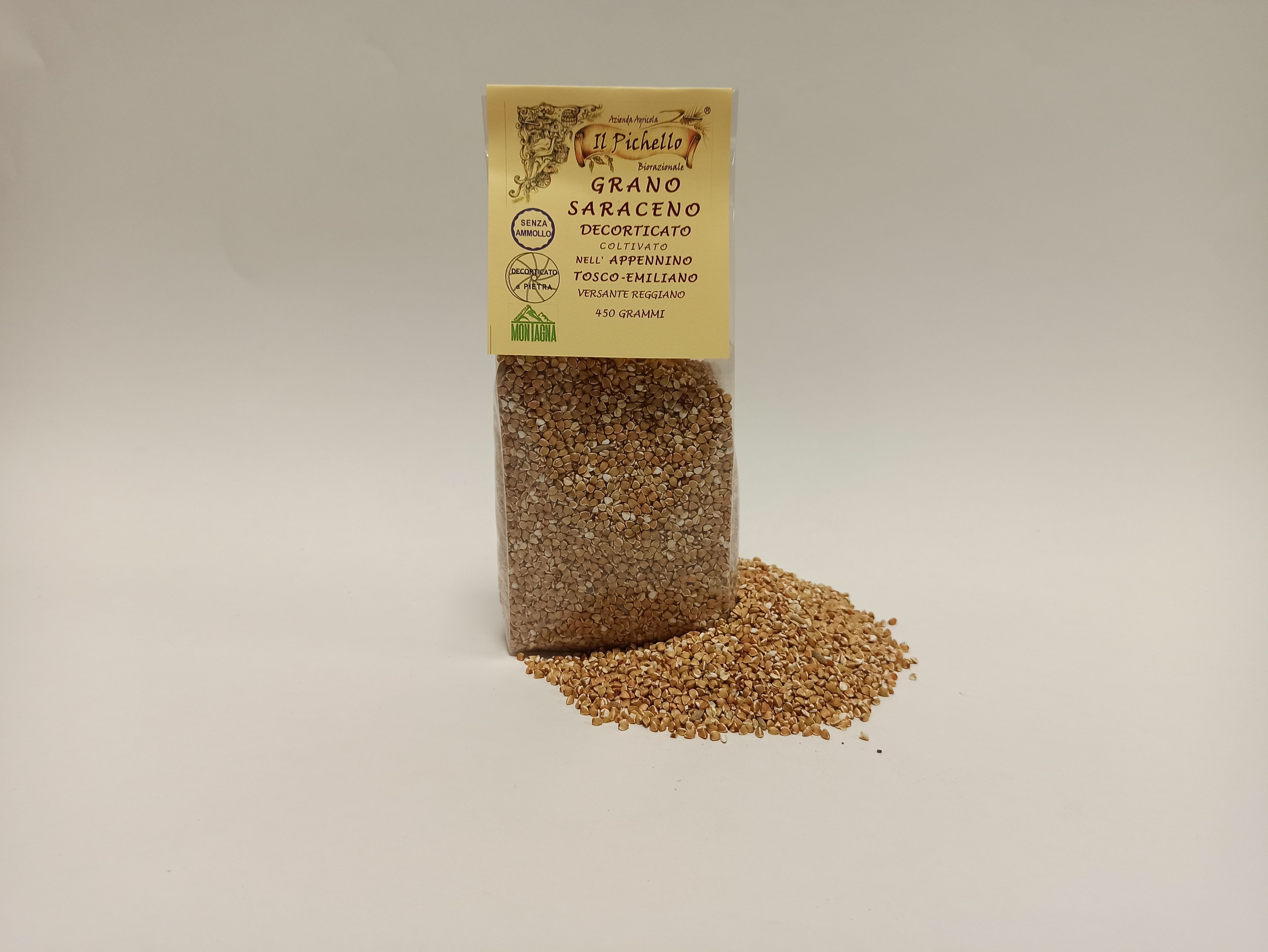 Grano Saraceno Decorticato 
in Chicchi biorazionale dell'Azienda Agricola Il Pichello - Grano Saraceno, Castagne e Farine dall'Appennino Reggiano